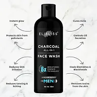 Elibliss Activated Charcoal Face Wash for Men Skin Whitening, Anti-Pollution Deep Clean 100 ml-thumb1