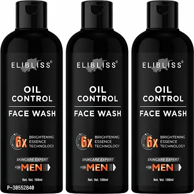 ELIBLISS Oil Control Face Wash for Glowing and Brightening Skin for Men (pack of 3)-thumb0