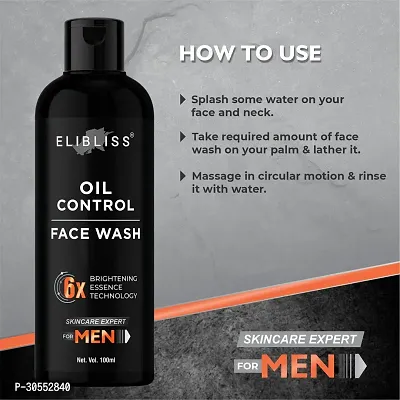 ELIBLISS Oil Control Face Wash for Glowing and Brightening Skin for Men (pack of 3)-thumb2