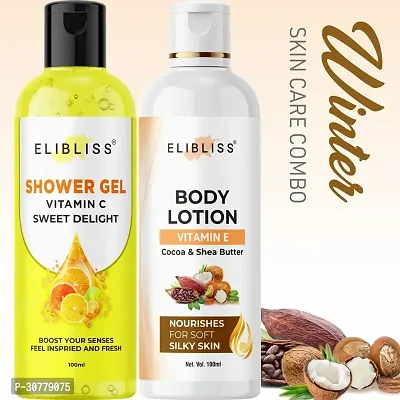 Cocoa  Shea Butter Body Lotion with Vitamin C Shower Gel for Natural Fairness-thumb0