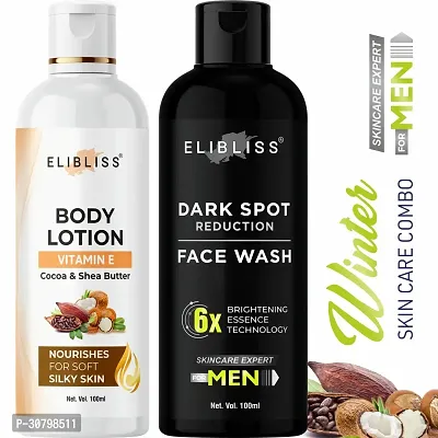 Elibliss Cocoa  Shea Butter Body Lotion For Moisturisation + Dark Spot Men Face Wash-thumb0