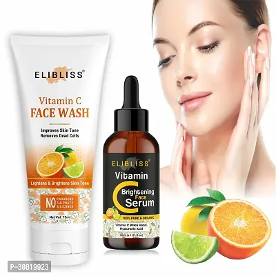 Elibliss  Vitamin C Gel Face Wash  Serum Combo for a Healthy Glow-thumb0