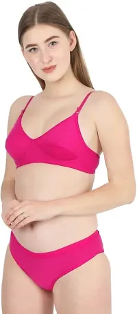 Lingerie Set  Multicolor Cotton Blend Solid Pack of 3-thumb2