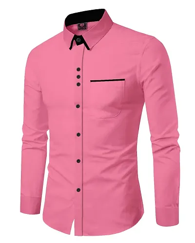 Men Self Pattern Casual Shirt