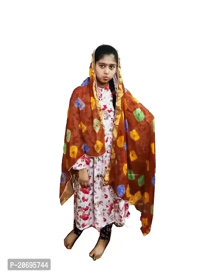 AZAD DYEING Women's Cotton Bandhej Dupatta (Multicolor)-thumb2