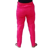 AZAD DYEING Women's Cotton Lycra Stretchable Jegging Pants (Pink)-thumb2