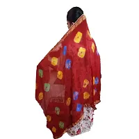 AZAD DYEING Women's Cotton Bandhej Dupatta (Multicolor)-thumb1