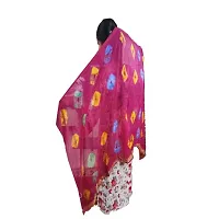 AZAD DYEING Women's Cotton Bandhej Dupatta (Multicolor)-thumb1