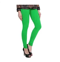 AZAD DYEING WOMEN CHURIDAR LEGGINGS (Free Size) (Green)-thumb3