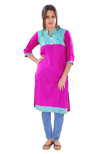 Stylish Cotton Straight Printed Kurta