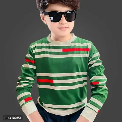 Stylish Cotton Blend  Tees For Boys-thumb2