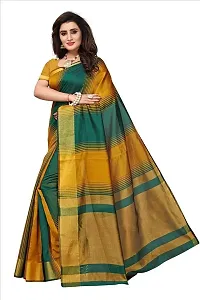 Multicoloured Cotton Woven Design Sarees For Women-thumb1