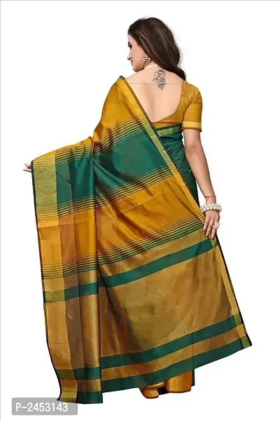 Multicoloured Cotton Woven Design Sarees For Women-thumb3