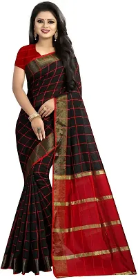 Trending Jahlar Pallu Cotton Silk Saree With Blouse Piece-thumb2