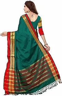 Stylish Cotton Golden Saree With Running Blouse Piece-thumb2