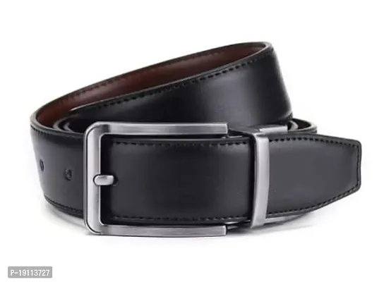 Kargau Men's Reversible Shiny Pu-Leather Formal Belts-thumb2