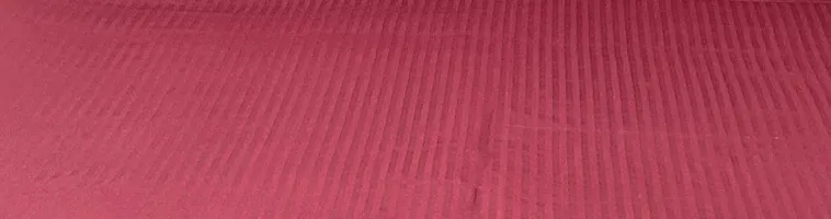 250 TC Polycotton Double Bed Sheet (90 x100 inch) with 2 Pillow Covers Double Bedsheet (Maroon Microstripe)-thumb3