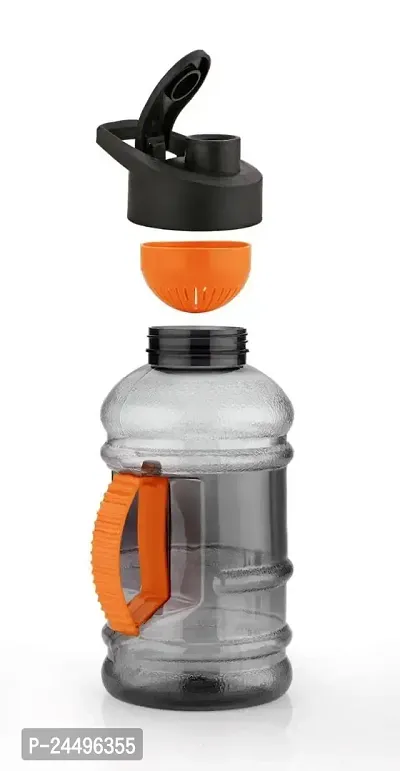 SADMAX Sports Gallon Plastic Water Bottle|| Protein Shaker Gallon Sipper Bottle|| with Mixer Ball and Strainer Unbreakable|| Gym Leakproof Sports Water Bottle(1500 Ml)(Pack of 1).-thumb2