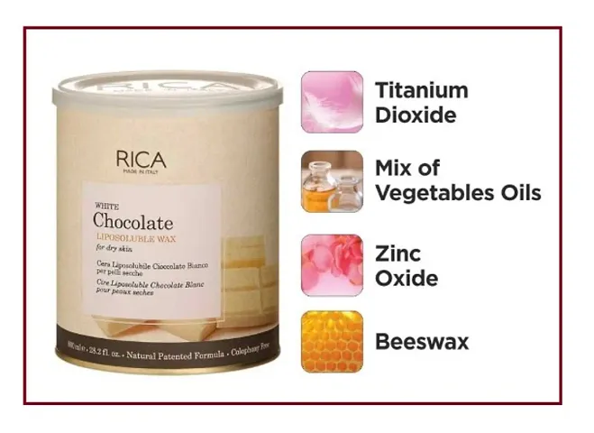 Rica WHITE CHOCOLATE Wax with for Bikini and Face , 800ML for women