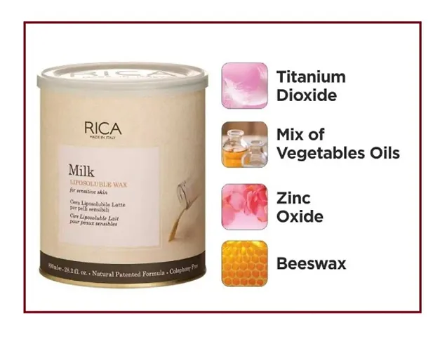 Rica milk Wax with for Bikini and Face , 800ML for women