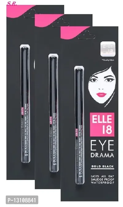 PROFESSIONAL ELLE 18 KAJAL EYEDRAMA KAJAL PACK OF 3-thumb0