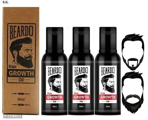 PACK OF 3 Beardo Beard  Hair Growth Oil for thicker, longer beard 50ML....