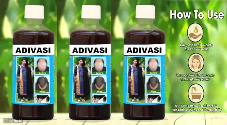 PROFESSIONAL ADIVASI HERBAL HAIR CARE HAIR REGROWTH OIL 100ML PACK OF 3