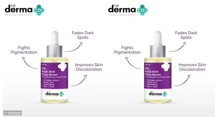 DERMA CO 2% KOJIC ACID FACE SERUM 30ML PACK OF 2-thumb0