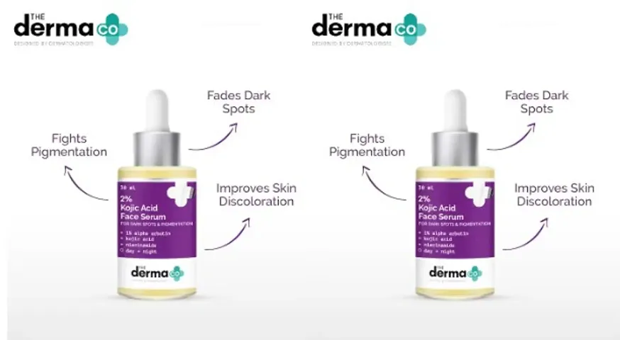 DERMA CO 2% KOJIC ACID FACE SERUM 30ML PACK OF 2