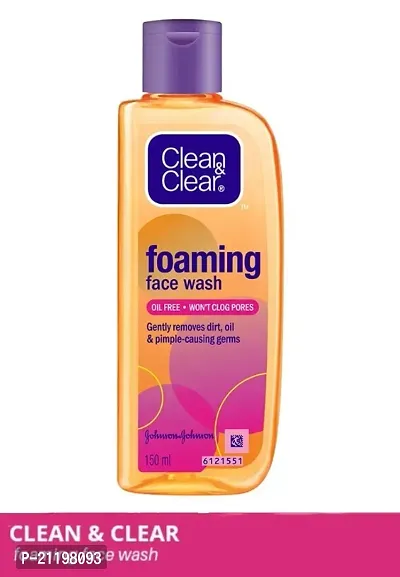 Clean  Clear Foaming Face Wash, 150ml (Pack Of 1)