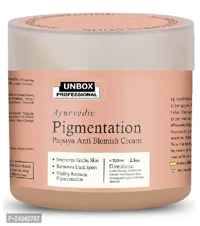 Unbox Pigmentation Papaya Anti Blemish Cream for Pigmentation and Blemishes removal- 100 ML-thumb0