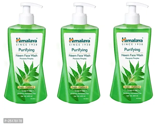 Himalaya Purifying Neem Face Wash 400ML (pack of 3)-thumb0