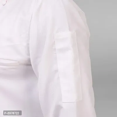 Kodenipr Club Traditional White Chef Coat, Detachable Button Poly/Cotton, Size-thumb4