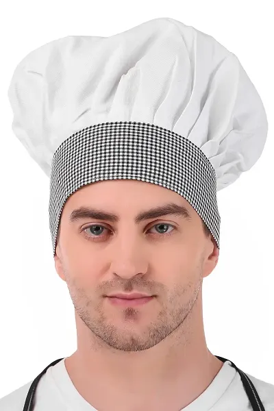 Kodenipr Club Adjustable Mens Womens Chef Cap Hat Cooking Kitchen Cap/Check/