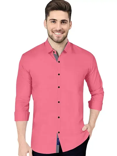 Reliable Solid Long Sleeves Casual Shirt For Men