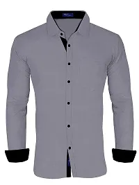 P  V Creations Men's Slim Fit Stylish Full Sleeve Casual Shirts (LSTR)-thumb2