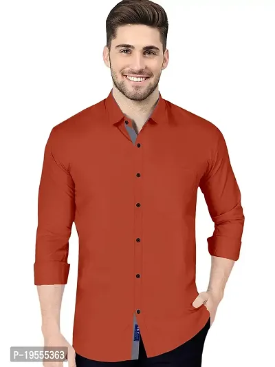 P  V Creations Men's Slim Fit Stylish Full Sleeve Casual Shirts (LSTR)-thumb0