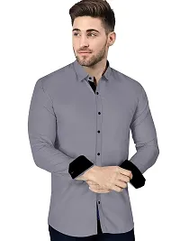 P  V Creations Men's Slim Fit Stylish Full Sleeve Casual Shirts (LSTR)-thumb4