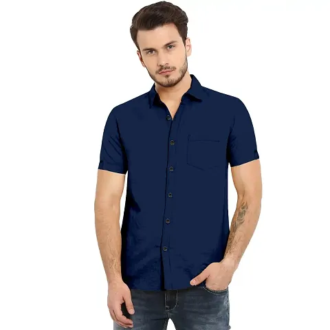 Amazing Cotton Solid Casual Shirts For Men