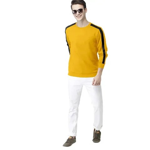 Solid Round Neck T-Shirt for Men