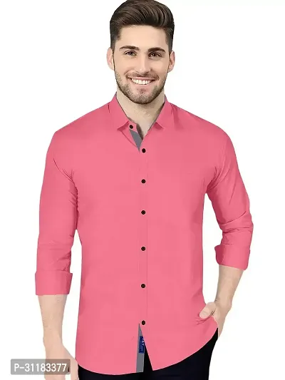 Elegant Cotton Solid Long Sleeves Casual Shirts For Men