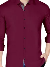P  V Creations Men's Slim Fit Stylish Full Sleeve Casual Shirts (LSTR)-thumb1