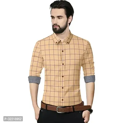 Stunning Cotton Blend Checked Casual Shirts For Men-thumb0