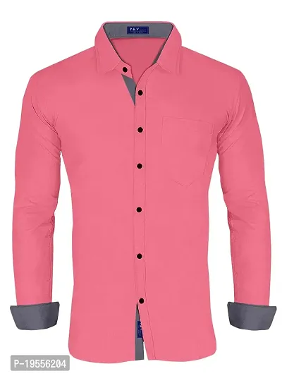 P  V Creations Men's Slim Fit Stylish Full Sleeve Casual Shirts (LSTR)-thumb5