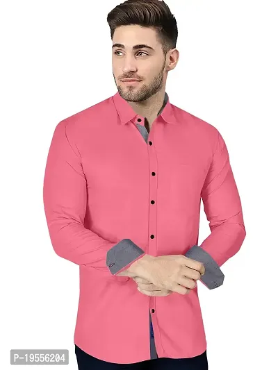 P  V Creations Men's Slim Fit Stylish Full Sleeve Casual Shirts (LSTR)-thumb3