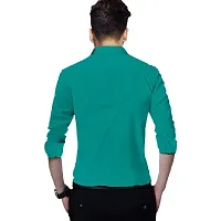 PV Cotton Blend Double Button Solid Slim Fit Shirt-thumb2
