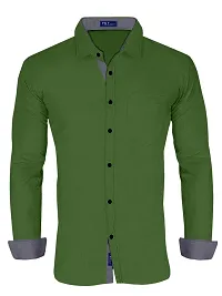 P  V Creations Men's Slim Fit Stylish Full Sleeve Casual Shirts (LSTR)-thumb2