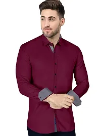 P  V Creations Men's Slim Fit Stylish Full Sleeve Casual Shirts (LSTR)-thumb4
