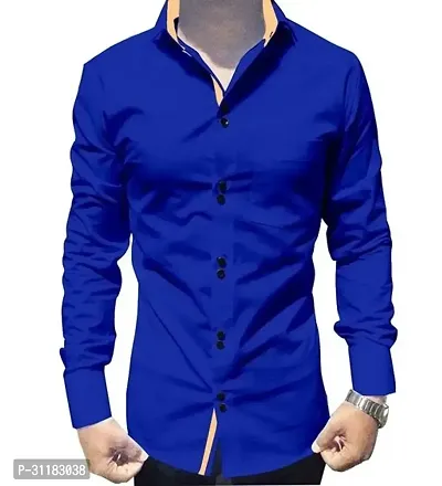 Elegant Cotton Solid Long Sleeves Casual Shirts For Men