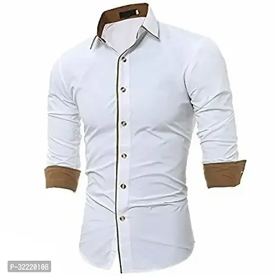 Stunning Cotton Solid Casual Shirts For Men-thumb0